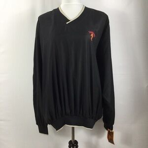 Vintage Pro Classics Seagram’s 7 Lined Long Sleeve Pullover Windbreaker Size XL